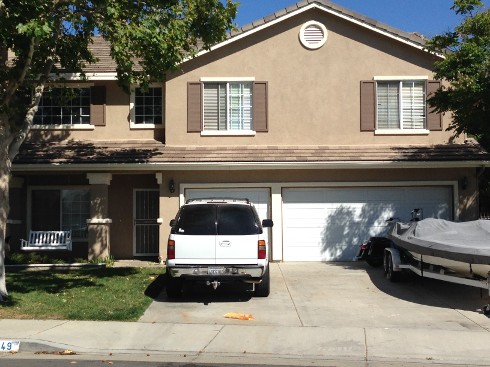Clay Colored Stucco House