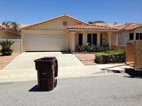 French Vanilla Colored Stucco House